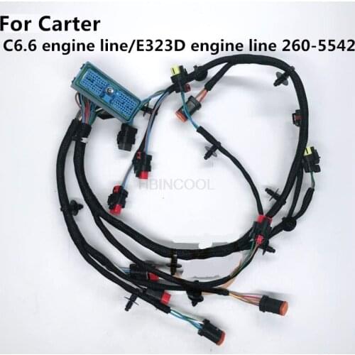 For Carter excavator C66 engine line/E323D engine line 260-5542 high quality excavator accessories free mail