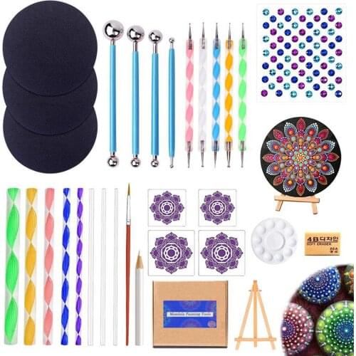 New 31Pieces Mandala Dotting Tools for Rocks Painting Coloring Nail Coloring