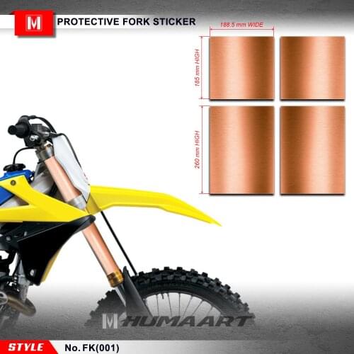 HUMAART Front Fork Tube Suspension Stickers Graphics MX Decals for Dirt Bike Off-Road Motorcycle, Customizable