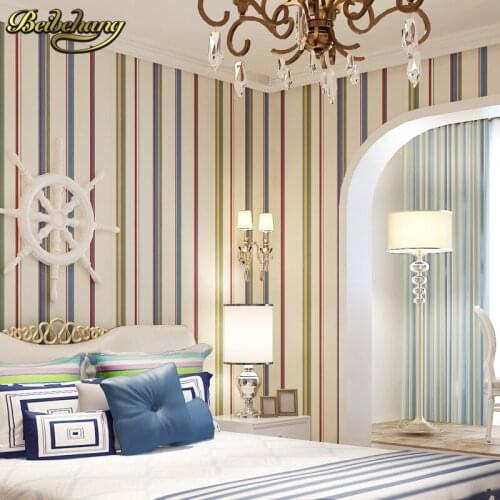 Beibehang papel de parede Great wall non-woven black white silver gold glitter striped wallpaper,wall paper roll,papel de parede