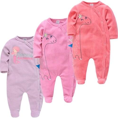 Infant Pajamas Baby Girls Clothing Jumpsuit Cartoon Sleepwear Autumn 3PCS Nightwear Newborn Boys Girls Animal Pajamas Set