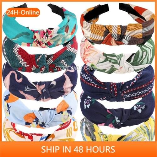 Fertile Headband for Women Girls Hair Accessories Solid Color Knotted Hairband Hair Hoop Girls Hair Bands Bezel Headwear