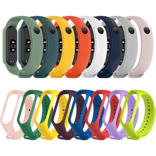 Smart Bracelet For Xiaomi Mi Band 5 Sport Watchband Colorful Replacment Watch Silicone Wrist Strap For MiBand 5