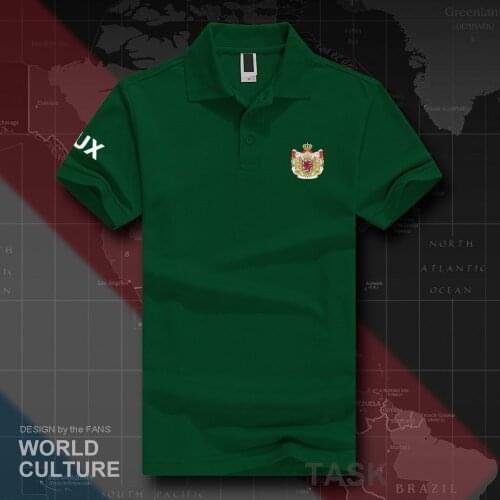 Grand Duchy of Luxembourg LUX polo shirts men short sleeve white brands printed for country 2018 cotton nation emblem newfashion