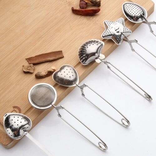 6Pcs Tea Infuser Cooking Infuser 304 Stainless Steel Extra Fine Mesh Strainer Tea Leave Spice Filter & Long Pin Handle Tea Set