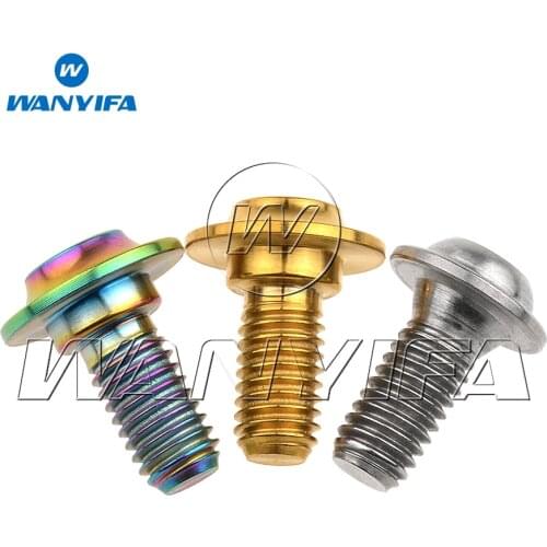 Wanyifa Titanium Bolts M5 Clamp Screw for Road Bike C Brake Shoes C Clamp Brake Pad