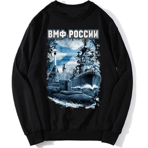 Hoodie SEA Fleet Navy Hoodies Army Military Russian Russia Men Hoodie Spring Autumn Sweater Streetwear Harajuku