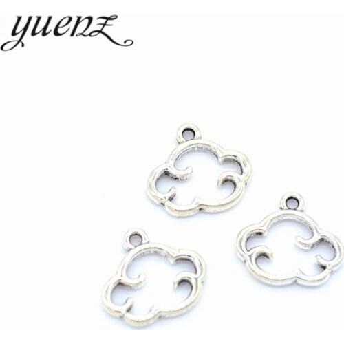 YuenZ 20pcs Antique Silver Plated Clouds Handmade Charms Pendant:DIY for bracelet necklace 15*13mm L107