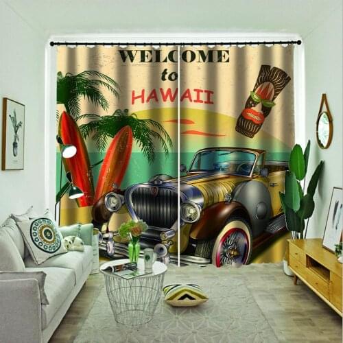 Blackout curtain new window balcony thickened windshield blackout curtains retro car curtains