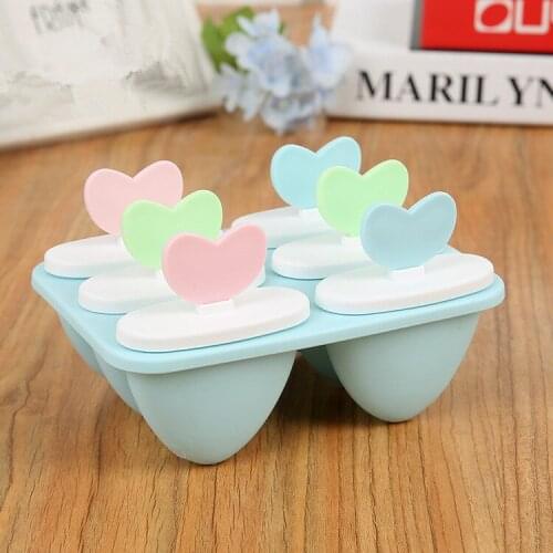 1PC Kitchen Frozen Ice Cube Molds Popsicle Maker DIY Ice Cream Tools Cooking Tools For Making Ice Cream Random Color PF 011