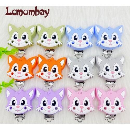 10/20/50Pcs Baby Pacifier Clips fox Infant Soother Clasps Holders Accessories DIY Soother Nursing Jewelry Toy Clips