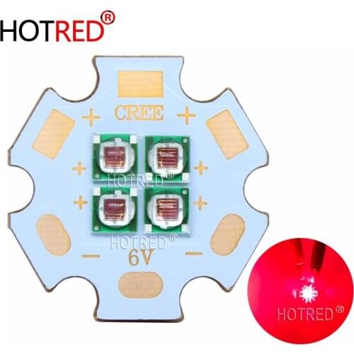 10W Deep Red 660nm 3535 Epiled 2V 4V 6V replace CREE XPE Emitter Bulb Multi-chip Plant Grow LED Diode Array with 20mm Copper PCB