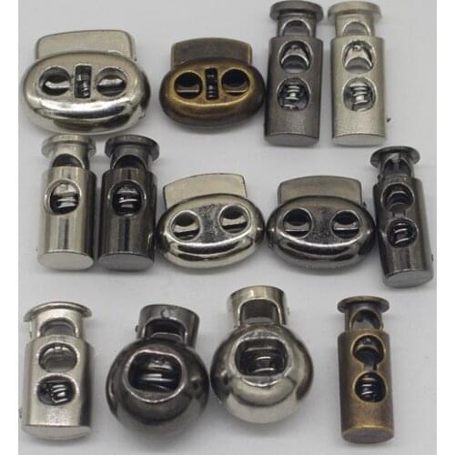 30Set/lot Electroplated bronze spring plastic button, adjustable clothing and shoes decoration button C128