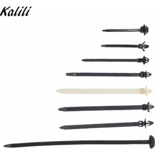 30Pcs Fixed Push Mount Wires Tie Car Cable Fastening Bundled wire band Tie wrap zip tie