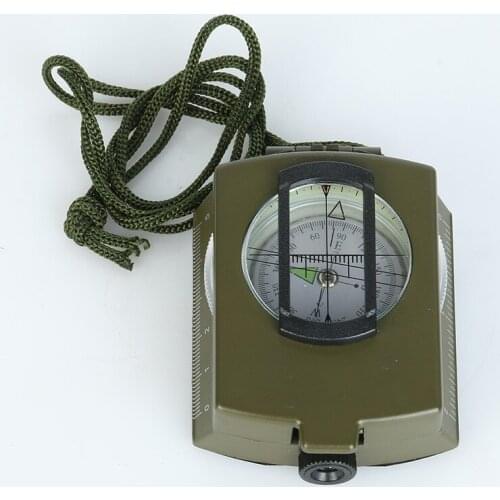 50pcs New Professional Military Army Metal Sighting Compass Clinometer Camping Outdoor Tools Multifunction Compass
