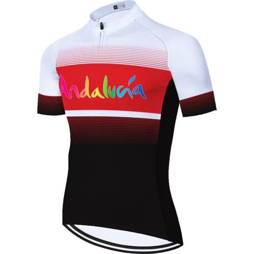 Andalucia Verano Camiseta Équipement Vélo Equipamento Jersey Maillot Ropa Hombre Camisa Ciclismo Masculina Camisa Ciclismo