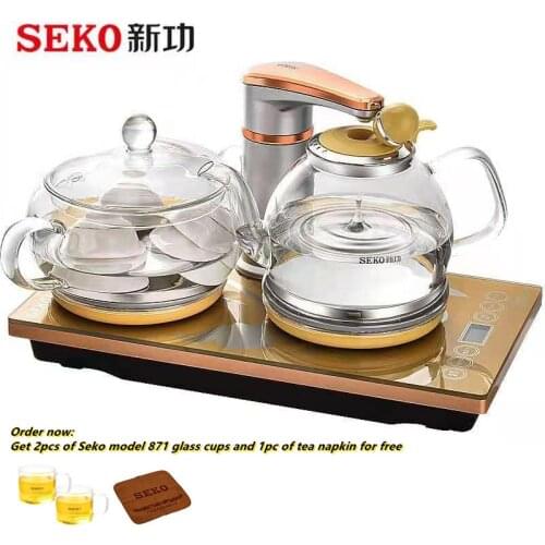 SEKO F92 Automatic Glass smart Electric Kettle double stove