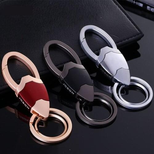 Double loops car keychain key ring waist hanging key chain key holder high quality sleutelhanger chaveiro llaveros hombre