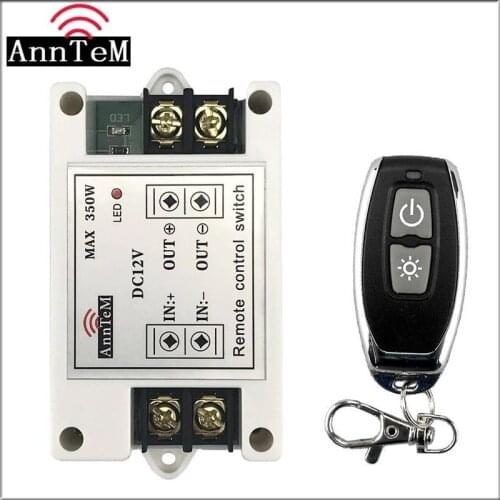Wireless Remote Control Switch 433mhz rf Transmitter Receiver 12v Universal Battery Power Circuit Controller car led Strip Light