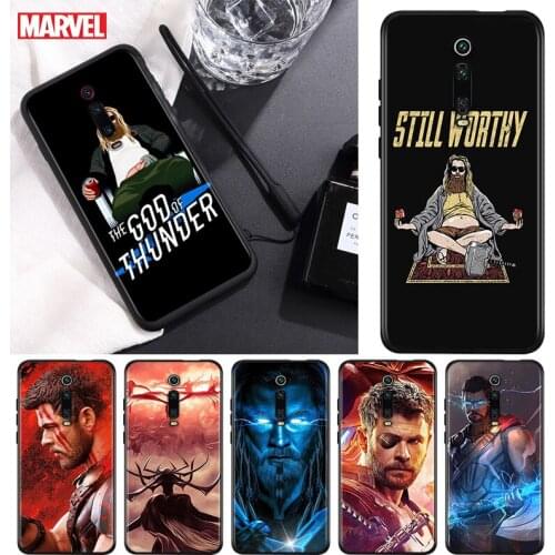 Avengers Thor For Xiaomi Redmi 9T 9I 9AT 9A 9C 9 8A 8 7A 7 6A 6 5A 5 4X PRO Prime Plus Black Soft Phone Case
