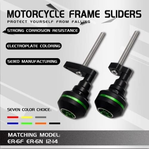 CNC Crash Pad Frame Slider Protection Guard For ER6F ER6N ER-6F ER-6N 2012 2013 2014 2015 2016 12 13 14 15 16
