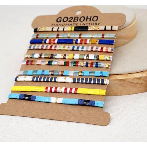 Go2boho Bracelet Femme Boho Womens Jewelry Gift 2021 Miyuki Tila Bracelets For Women Glass Bead Stretch Armband Pulsera Girl