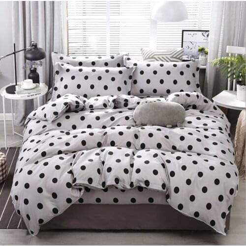 Colorful Bed sheet High Quality 3/4pcs Bedding Set duvet Cover Flat bed sheet pillowcase soft Twin Single full queen king