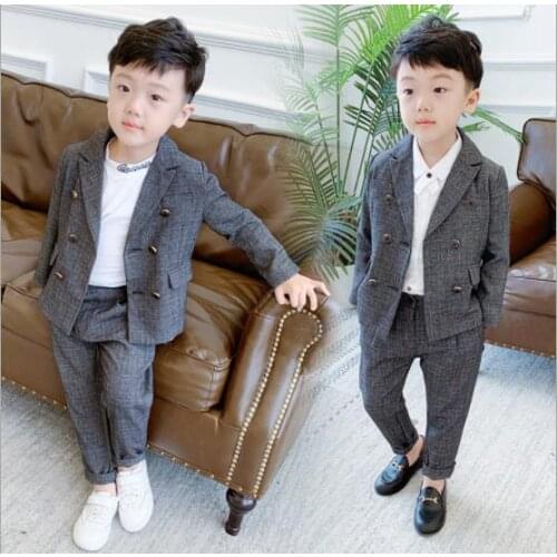 LOTTLA TOGER Gray Suits For Boys China