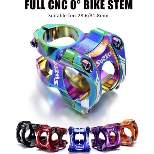 MTB 35mm Stem CNC 31.8mm Handlebar Bicycle honsun ultralight 0 Degree Rise FR AM Enduro 28.6mm Steerer Mountain Bike parts