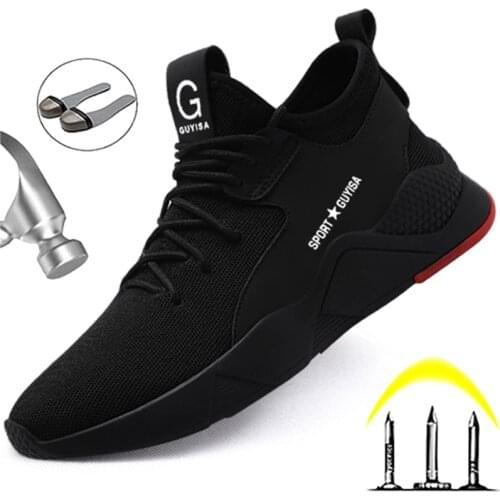 2021 Hot Work Safety Shoes For Men Work Sneakers Shoes Men Puncture-Proof Indestructible Footwear Anti-puncture Work Boots Men