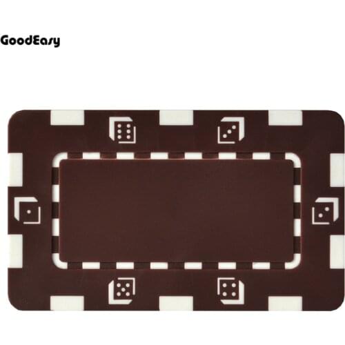 25PCS/LOT ABS Square Texas Hold'em Poker Chips Set Casino Metal Coins Entertainment Monte Carlo Poker Club Accessories Wholesale