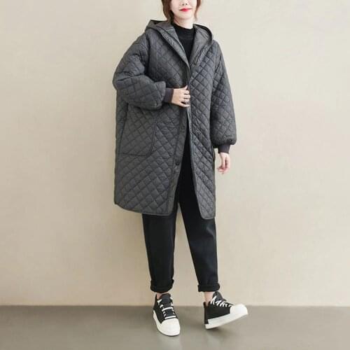 New 2020 Autumn Winter Women Long Jacket Plus Size Quilted Warm Lady Lightweight Coat Oversize Puffer Parkas Wadded Down Jackets