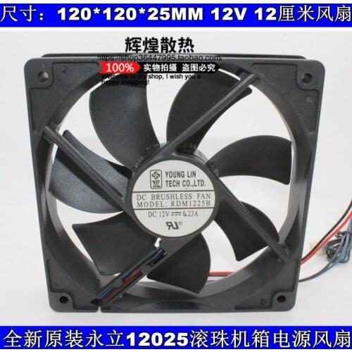 NEW FOR MAGIC Protechnic RDM1225B 12025 12V 0.23A 12CM cooling fan