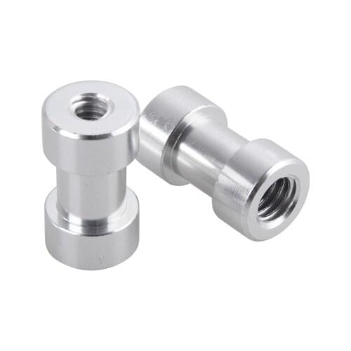 10pcs/lot 1/4" to 3/8" Female Screw Convert Adapter Screw Spigot Stud for Tripod Flash Light Stand with tracking
