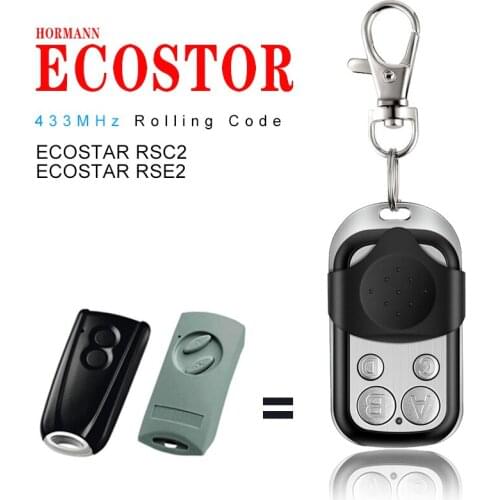 For HORMANN Ecostar RSE2 Garage Door Opener Clone 433.92Mhz Rolling Code Ecostar RSC2 Remote Control for gate