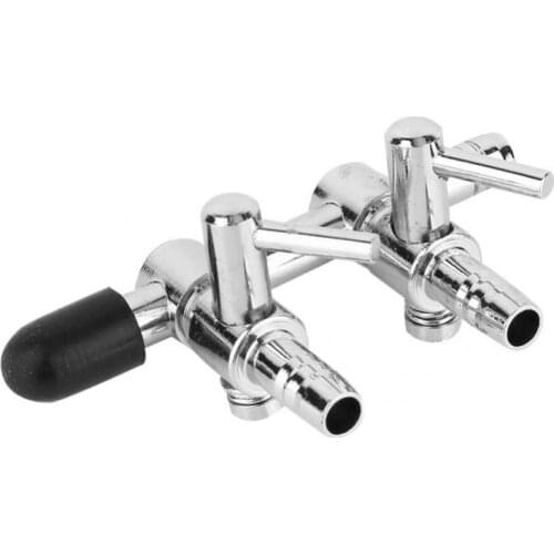 Stainless Aquarium Air Splitter Control Check Valve Air Flow Co2 Regualator For Air Pump Tube Pipe Aquarium Accessories 1/2 Way