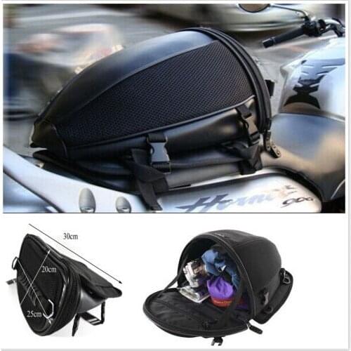 Motorcycle Bike Sports Waterproof Back Seat Carry Bag Luggage Tail Bag Saddlebag