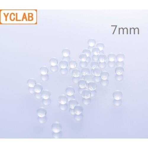 YCLAB 7mm Glass Ball Anti Splashing Liquid Heating Shock Boiling Ornament Crystal Transparent 110 Balls Per Bag