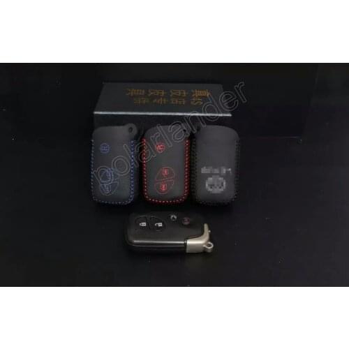 Only Red genuine quality Leather 2015 New Arrival Car Key Cover Hand Sewing Key Case for LEXUS RX270