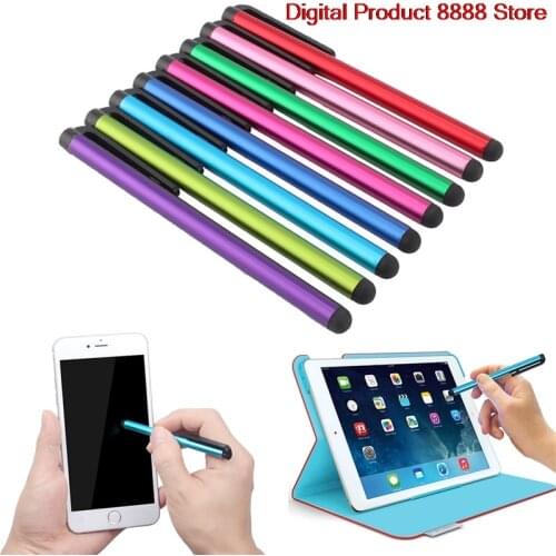 1pc Tablet Touch Screen Capacitive Pen Universal Mobile Phone Stylus Metal Computer Pens Random Color Useful Accessories