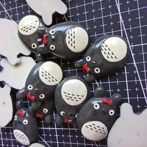 1pcs/lot Flat back resin bow totoro 35mm Cabochons Scrapbook for DIY phone case decoration