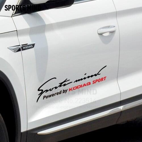 2 Pieces Customization Sports Mind Car Styling Car Sticker Decal Exterior Accessories For Skoda Kodiaq Stickers Car Accessories