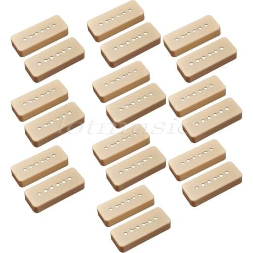 20Pcs P90 52mm Bridge Soapbar Guitar Pickup Cover for Style Guitar Replacement -Cream