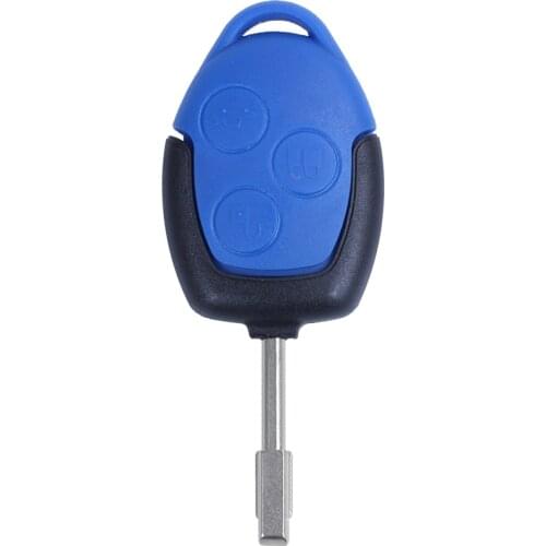 3 button cover shell key remote control body & keys for ford transit blue