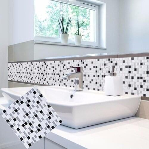 3D Square Self-Adhesive Wall Tile Sticker Decal Home Kitchen Bathroom Decor DIY Art Home Decoration