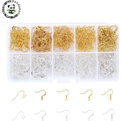 400pcs/box DIY Earring Findings Earrings Clasps Hooks Fittings DIY Jewelry Making Accessories Hook Earwire Jewelry 16~21x12~19mm