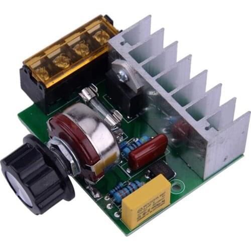 4000W 0-220V AC SCR Electric Voltage Regulator Motor Speed Controller Dimmers Dimming Speed with Temperature Insurance