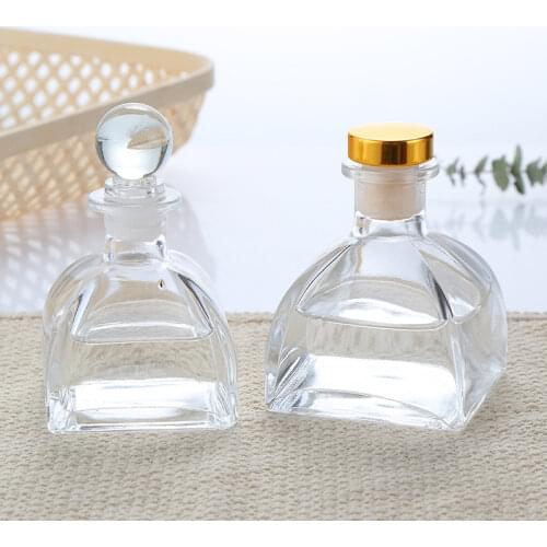 5pcs 150ml Yurt Aroma Glass Bottle Rattan Fragrance Diffuser Perfume Bottle Scent Volatilization Glass Container Home Decor