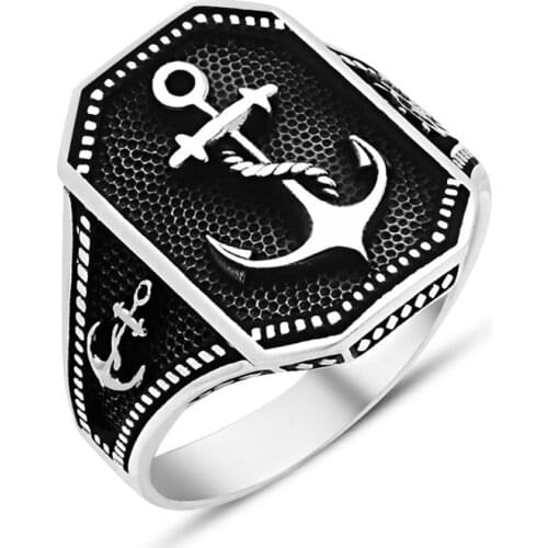 925 sterling Silver Sailor Ring