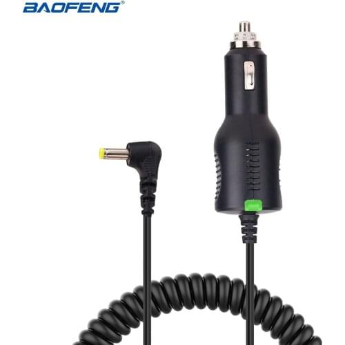 BAOFENG & ABBREE Car Charge Cable 12-24V for BaoFeng UV-5R UV-82 3800mAh Battery UV-S9 Plus Radio Walkie Talkie